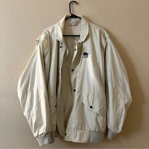 Lacoste Men's Cream Windbreaker